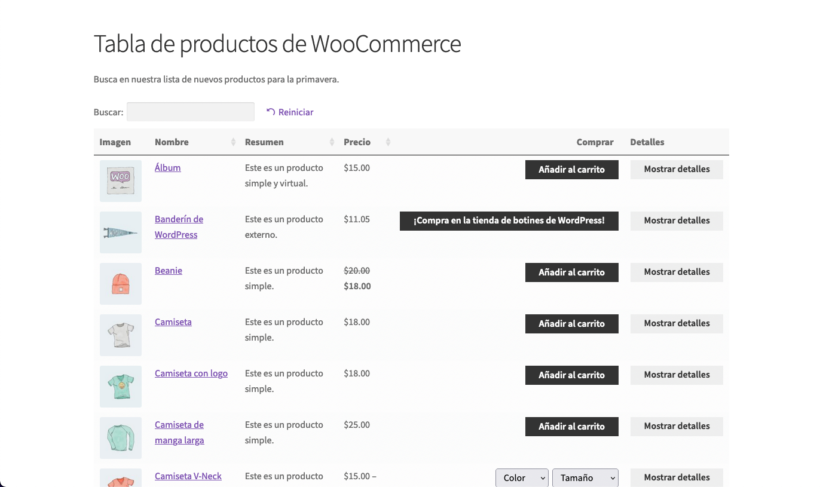 WooCommerce Product Table translated with WPML