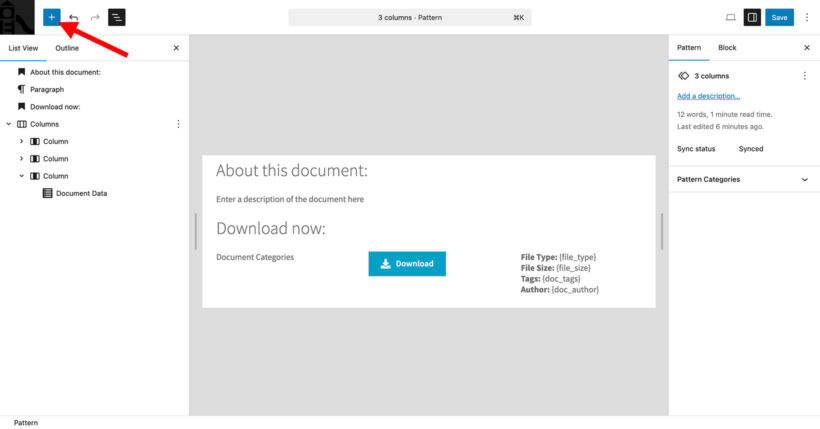 Create custom document library layout pattern