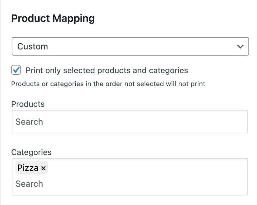 Bizprint order mapping