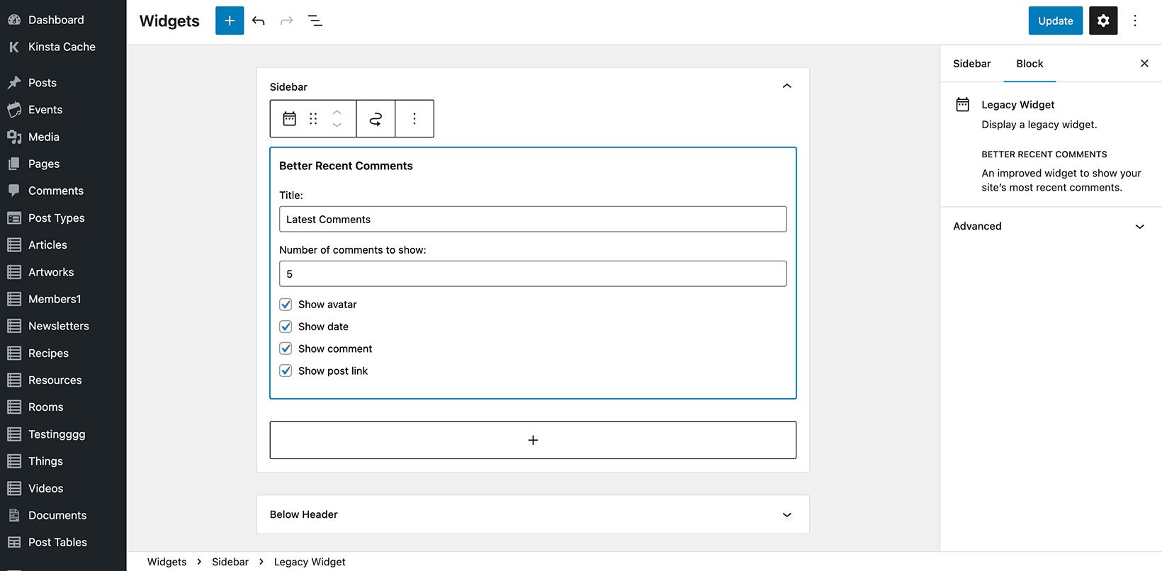 How to Use the Better Recent Comments Widget in WordPress