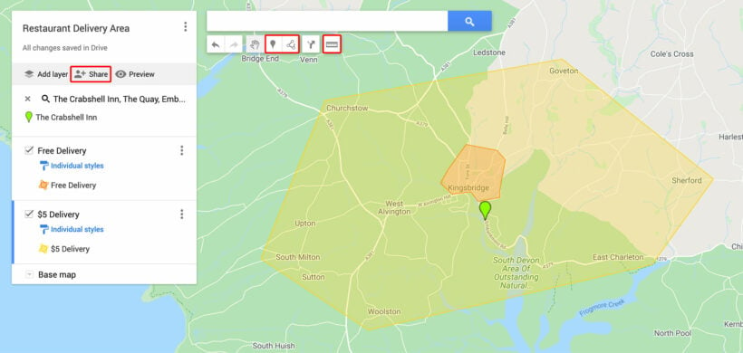 Custom Google Map options