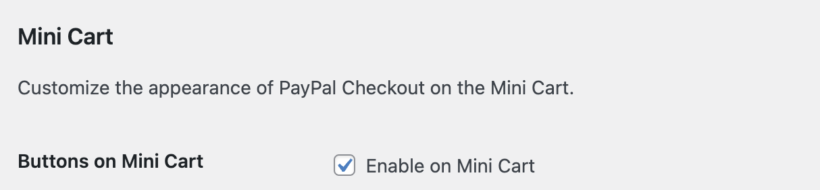 PayPal buttons popup cart