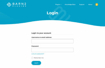 Log into your Barn2 plugins account