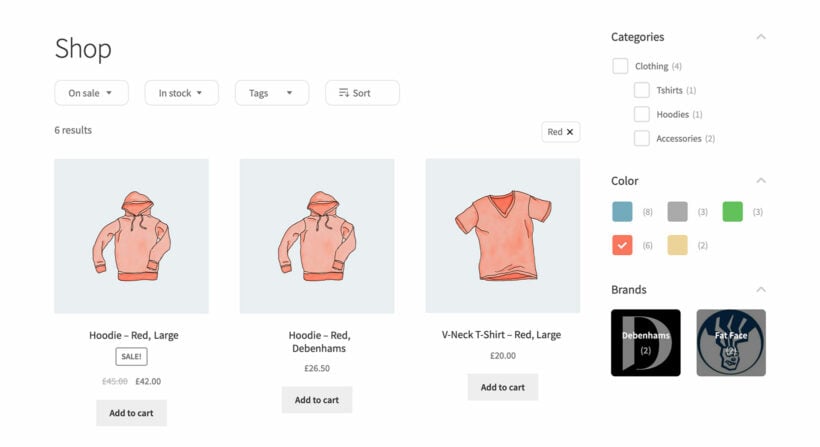 WooCommerce Show Single Variations Product Filters