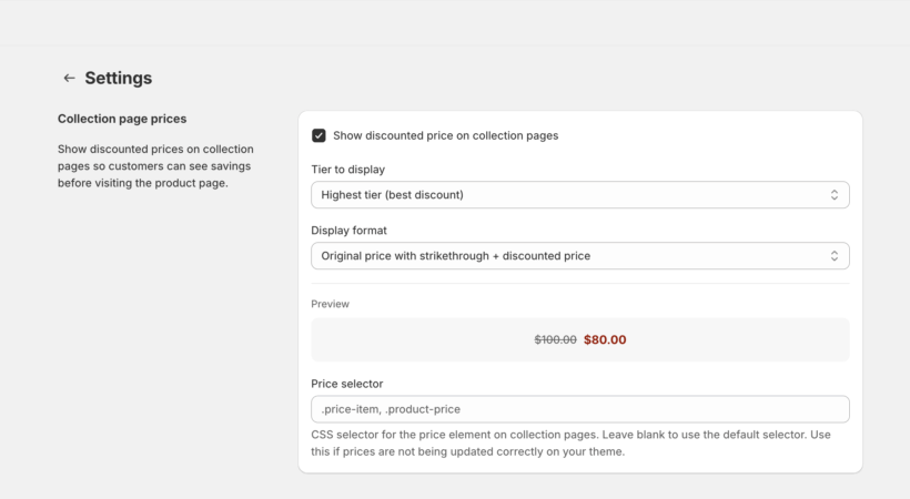 Display Shopify volume and bulk discounts on shop pages