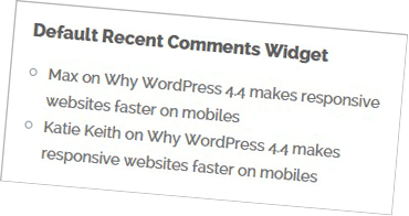 Default-WordPress-Recent-Comments-Widget