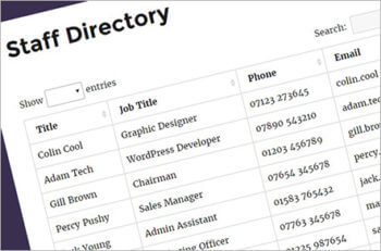 WordPress posts table