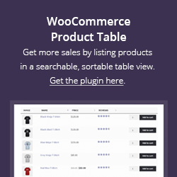 WooCommerce product table view plugin