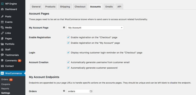 WooCommerce prevent user account creation