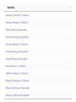 WooCommerce Product List View Name Only