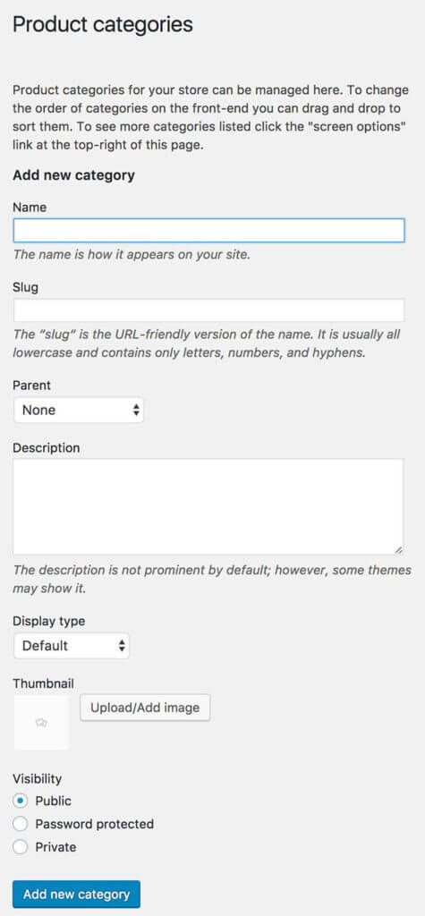 Password protection visibility options