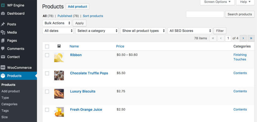 WooCommerce Build Your Own Products List