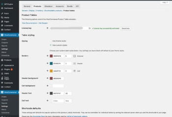 WooCommerce Product Table Styling Options