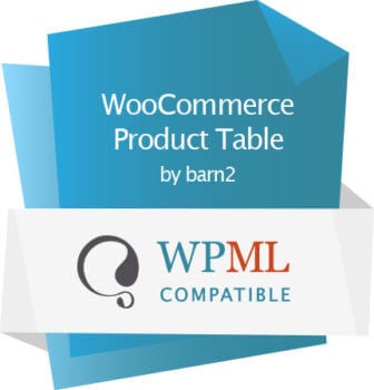 Product table WPML certified