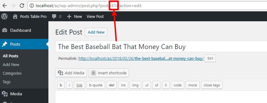 how to find post id