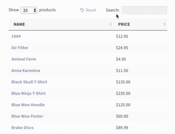 WooCommerce pricing table plugin