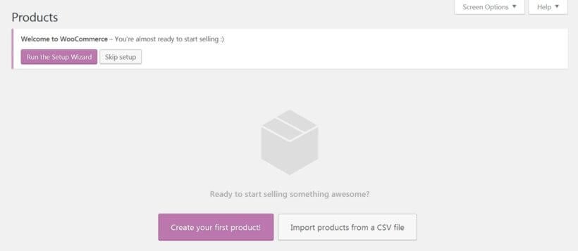 Setting up your WooCommerce store.