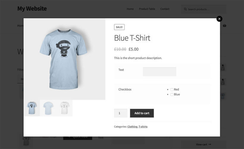 WC Fields Factory Quick View Plugin WooCommerce