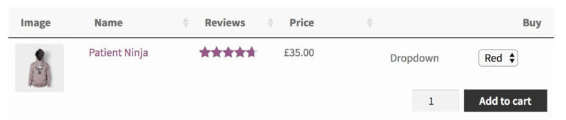 WooCommerce dropdown options plugin