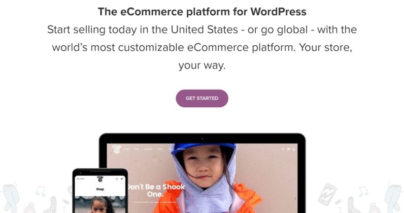 The WooCommerce website.