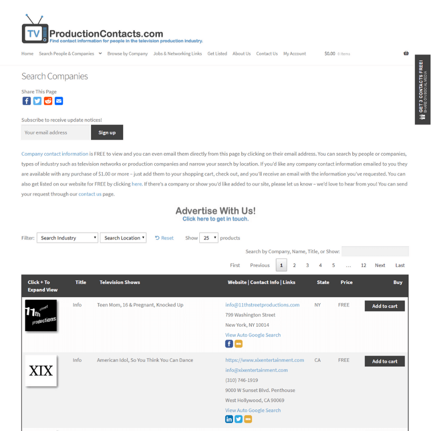 TV Production Contacts_Featured Image TV Production Contacts