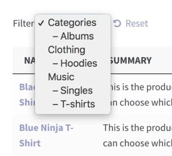 WooCommerce category dropdown filter plugin