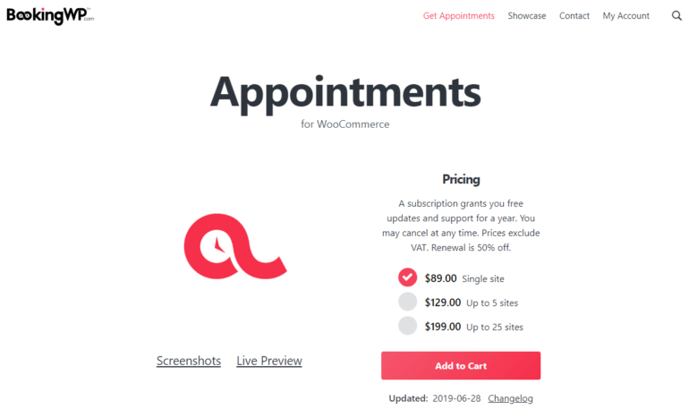 WooCommerce Appointments plugin