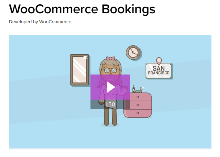 WooCommerce Bookings plugin