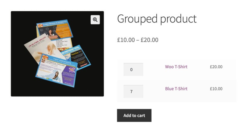 WooCommerce grouped product default quantity