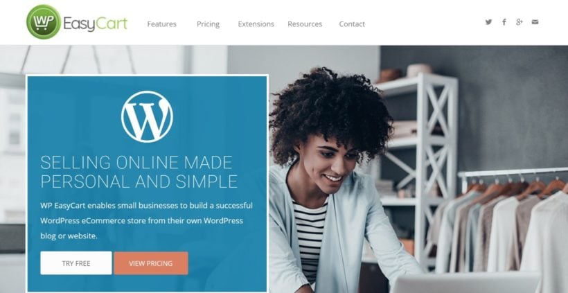 WordPress EasyCart shopping cart