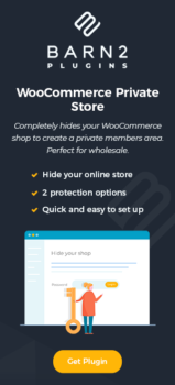 WooCommerce Private Store portrait banner