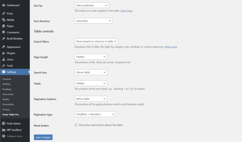 How to configure Posts Table Pro to improve website architecture