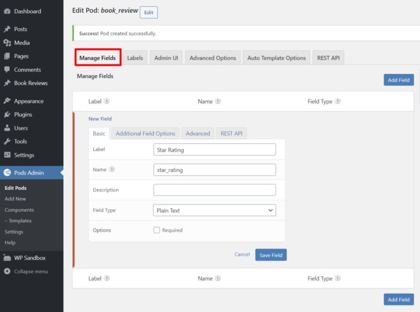 Add custom field