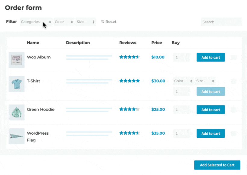 wholesale ecommerce layout