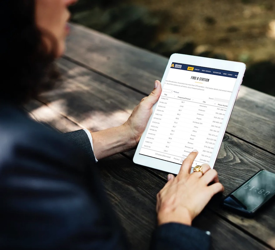 ptp-iba Indiana Broadcasters Association list station details