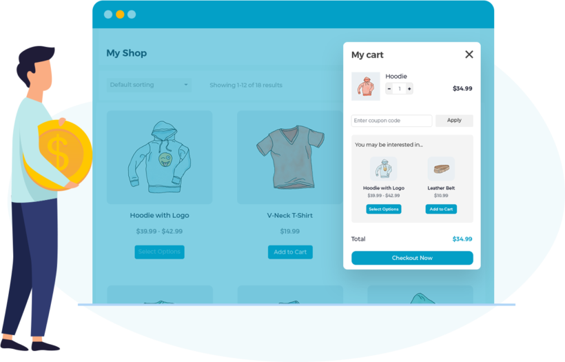 WooCommerce Fast Cart circle cropped