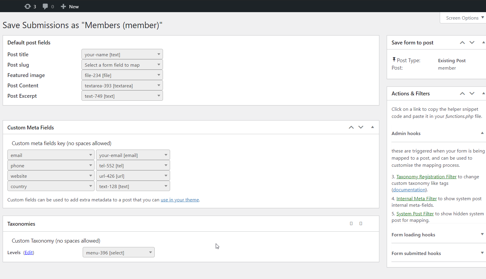Collecting User Data with Contact Form 7 and Displaying It