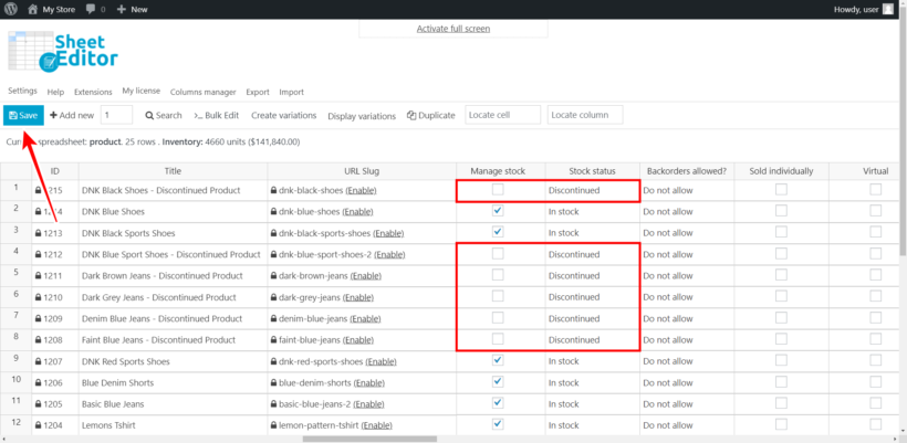 Discontinue individual WooCommerce products