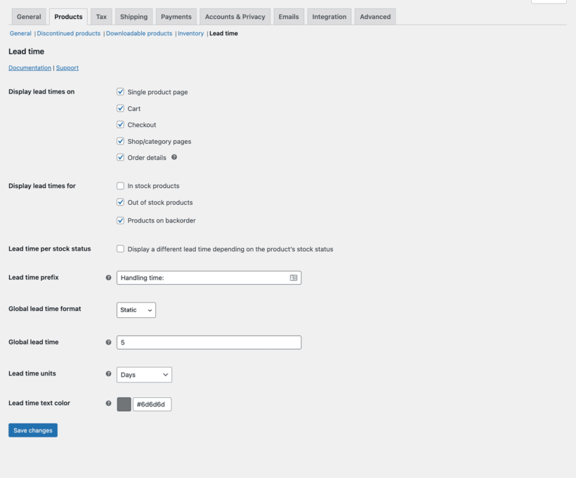 WooCommerce Estimated Delivery Dates