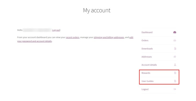 The My Account Page - WooCommerce