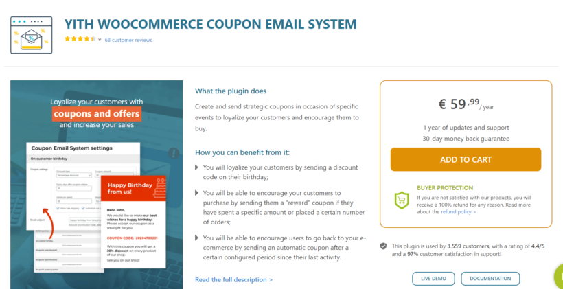 YITH WooCommerce Coupon Email System