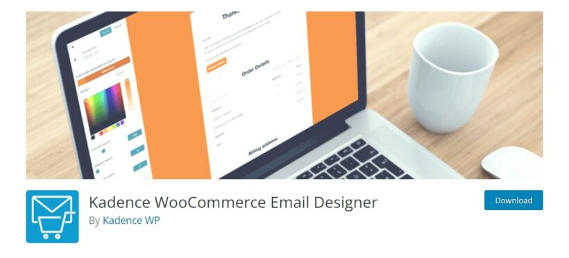 kadence woocommerce email designer