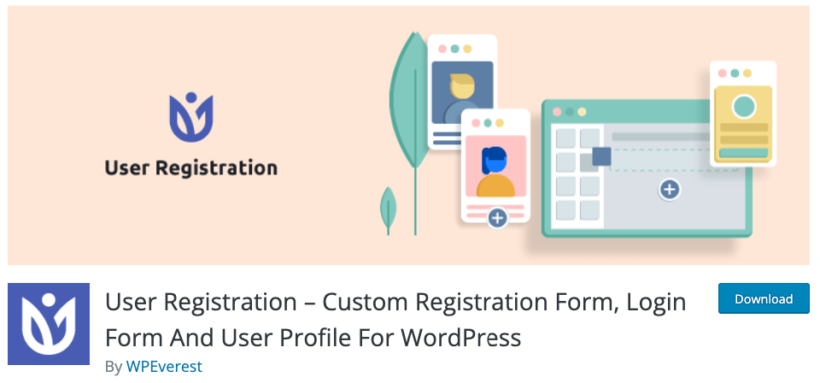 Best WordPress user roles plugin: User Registration