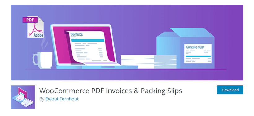 woocommerce pdf invoices packing slips