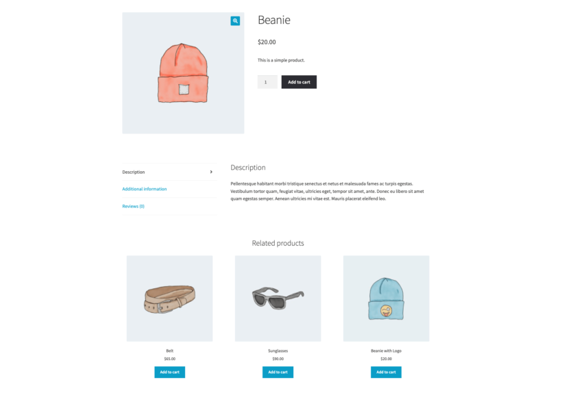 WooCommerce related products: upsells on a page