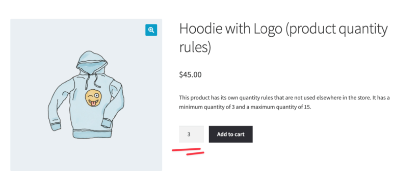 WooCommerce quantity input: different default quantity