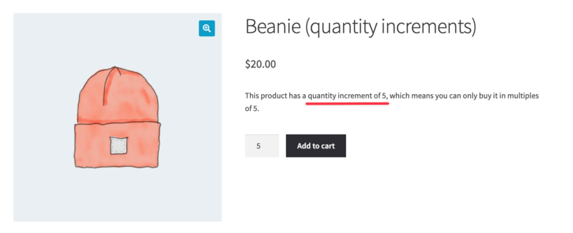 WooCommerce quantity input: set the increments