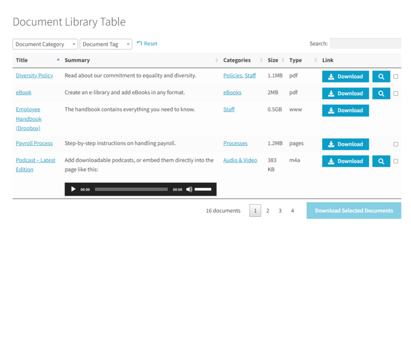 document library pro design