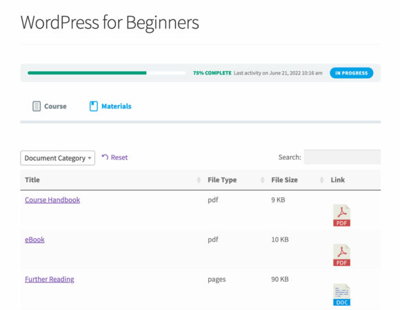 How to Add a Searchable Course Materials Library to LearnDash