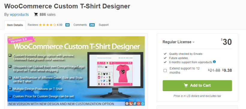 woocommerce custom t-shirt designer